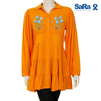 SaRa Ladies Fashion Tops (WFT321YJ-MASTARD), Size: S