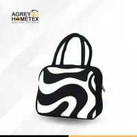 Lunch Carry Bag Black & White 33383