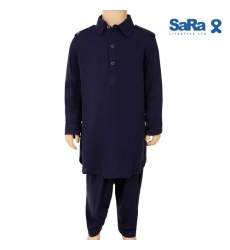 SaRa Boys Kabli Set (MIN2BKB22FCAK-Navy), Baby Dress Size: 2-3 years