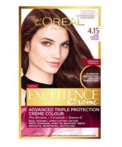 L'Oreal Paris Excellence 4.15 Natural Dark Frosted Brown Hair Color