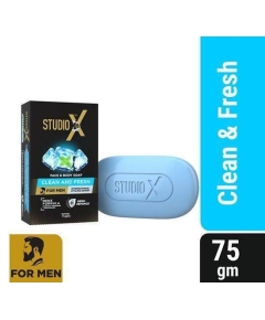 Studio X Clean & Fresh Soap for Men 75gm