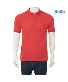 SaRa Mens Polo Shirt RED MELANGE