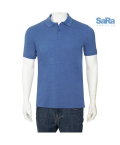 SaRa Mens Polo Shirt ANTHRA MELANGE