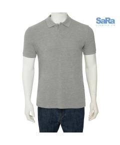 SaRa Mens Polo Shirt Grey Melange