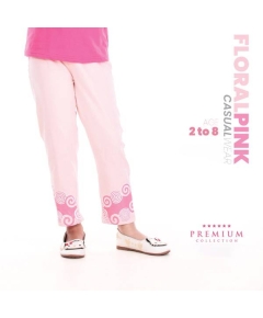 Fabrilife Floral Pink Kids Premium Trouser