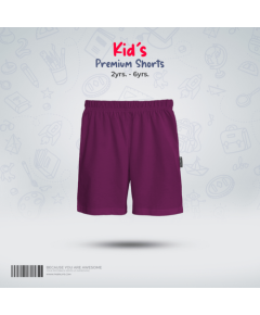 Fabrilife Kids Premium Shorts- Purple