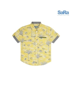 SaRa Boys Shirt Yellow Printed