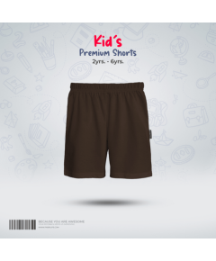 Fabrilife Kids Premium Shorts- Chocolate