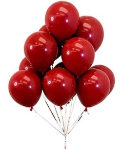 20 Pcs Glossy Monty Balloon - Red Color