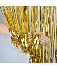 Curtain For Photography Background Party Decoration-Golden Color