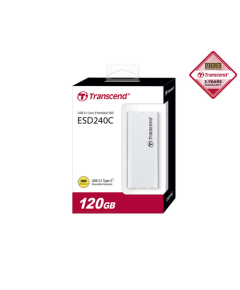 Transcend 480GB ESD240C USB 3.1 Gen 1 Gen 2 Type C PortableSSD Silver