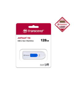 Transcend 128GB JetFlash 790 USB 3.1 Gen 1 Pen Drive White