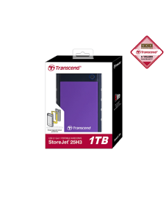 Transcend Portable StoreJet 25H3 Hard Disk Drive (HDD) Purple