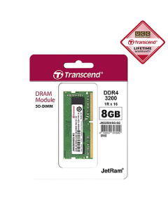 Transcend 8GB JM DDR4 3200Mhz SO-DIMM 1Rx16 1Gx8 CL22 1.2V Laptop Ram