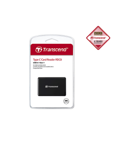 Transcend TS-RDC8K2 USB 3.1 Gen 1 Gen1 UHS-I &Type-C All-In-1 Multi Card Reader Black