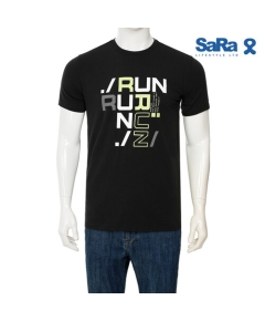 SaRa Men T-Shirt (MTS221YF-Black)