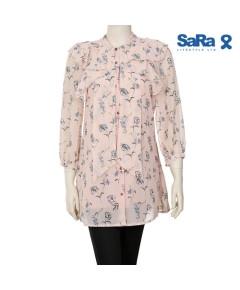 SaRa Ladies Fashion Tops (WFT41FA-Pink Printed)