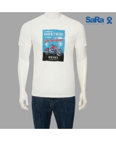 SaRa Mens T-Shirt (MTS321YF-White)