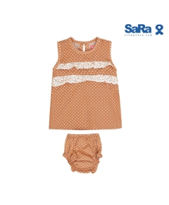 SaRa Girls Nema set (MGNF6G-Brown print)