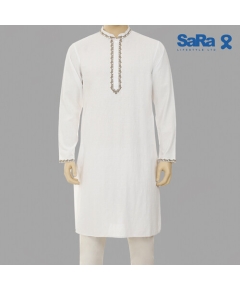 SaRa Mens Panjabi (MPJ292FCB-White)