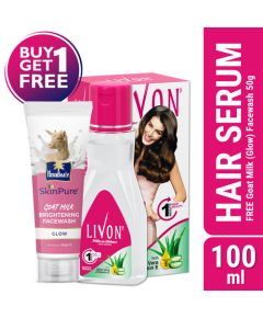 Livon Hair Serum 100ml (FREE Goat Milk Facewash - GLOW - 50gm)