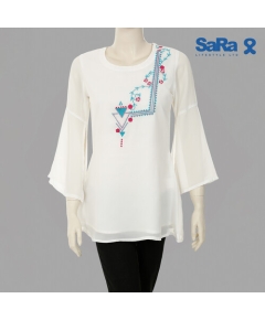 SaRa Ladies Fashion Tops (WFT91YHH-White)