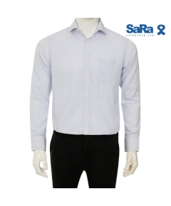 SaRa Mens Formal Shirt (MFS52FCD-White & blue stipe)