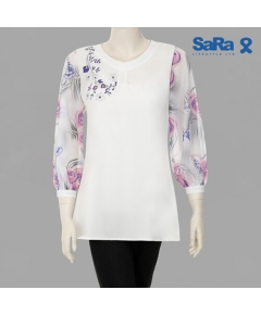 SaRa Ladies Fashion Tops (WFT161YH-White)