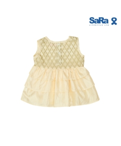 SaRa Girls Frock (GFR152FFBK-OFF WHITE)