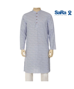 Sara Mens panjabi blue, Size: S