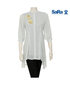 SaRa Ladies Fashion Tops (WFT171YJ-Ash), Size: S