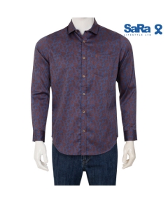 SaRa Mens Casual Shirt (MCS602FCI-Printed), Size: S