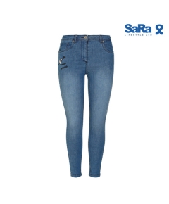 SaRa Ladies Denim Pant (WPT291YIC-Light), Size: 28