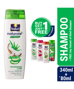 Parachute Naturale Shampoo Nourishing Care 340ml (80ml Shampoo Free)