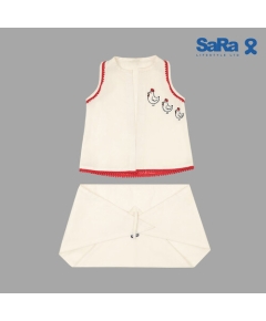 SaRa Girls Nema Set (GNBNM22FE-White)