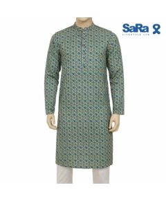 SaRa Mens Panjabi (MPJ53PCG-Printed), Size: M