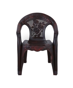 Deluxe Garden Chair (Net Flower) - Rose Wood