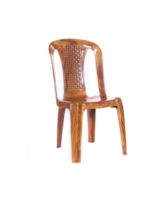 Plastic Chair W/O Arm (Pati) - Sandal Wood