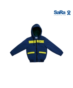 SaRa Boys Jacket (BJK192WEAK-Blue print), Baby Dress Size: 6-7 years