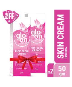 Glo-On Pink Glow Cream 50gm Pack of 2 (50gm X 2)