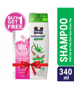 Buy Parachute Naturale Shampoo Nourishing Care 340ml Get GLO-ON Pink Glow Cream 50gm Free