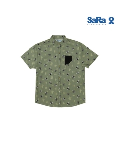 SaRa Boys Casual Shirt (BCS222AEB-Ash), Baby Dress Size: 8-9 years