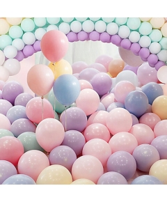 Pastle balloon premium smooth colorful balloon Multi Color-20pcs