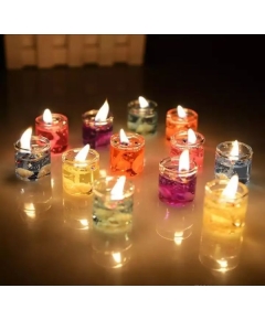 Jelly candle 6 pcs multi color