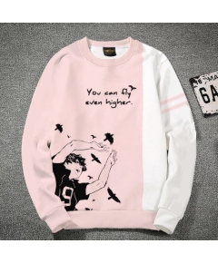 Premium Quality Fly White & pink Color Cotton High Neck Full Sleeve Sweater for Men