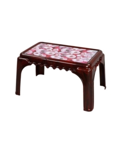 Classic Center Table Printed Cherry Rose Wood