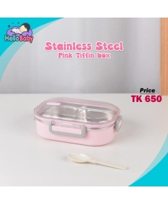 Stainless Steel Pink Tiffin box