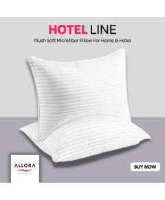 Plush Soft Microfiber Pillow For Home & Hotel (18*28 )