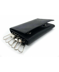 Black colour key ring bag for men