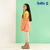 SaRa Girls Dungaree (GDN11WFK-Peach), 2 image